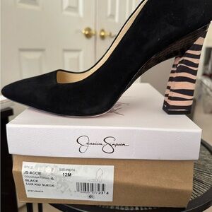 Jessica Simpson Black Suede Women's Heels